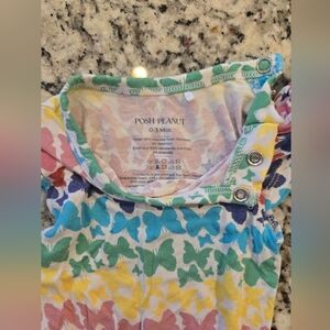 Posh Peanut Multicolor Butterfly Baby Outfit